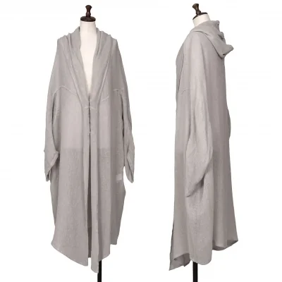 Y's Linen Blended Long Knit Cardigan