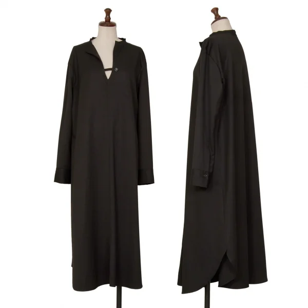 Y's Wool Skipper Dress Black 1 K-127699_001