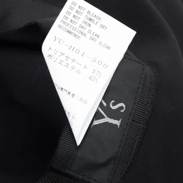 ワイズY's トリアセテートポリ切替バケットハット 黒 K-127704_009