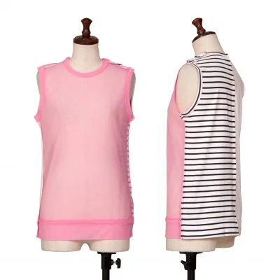 tricot COMME des GARCONS Dyed Mesh Swiching Tank Top