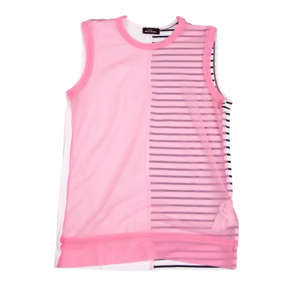 tricot COMME des GARCONS Dyed Mesh Swiching Tank Top K-127705_002