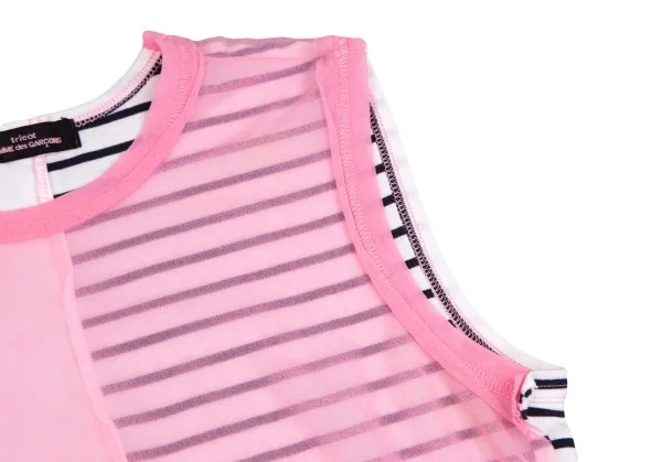 tricot COMME des GARCONS Dyed Mesh Swiching Tank Top K-127705_005