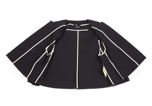 tricot COMME des GARCONS Wool Hem Cut Desing Jacket K-127715_012