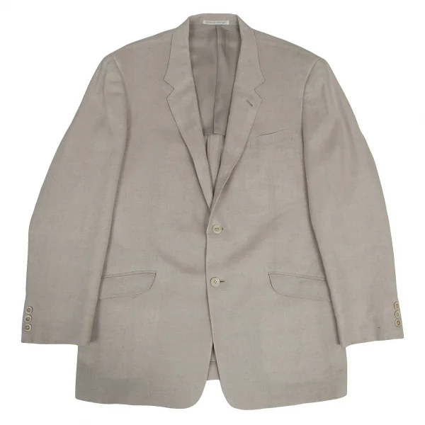 Yohji Yamamoto COSTUME D' HOMME Linen Jacket Beige 6 K-127718_001