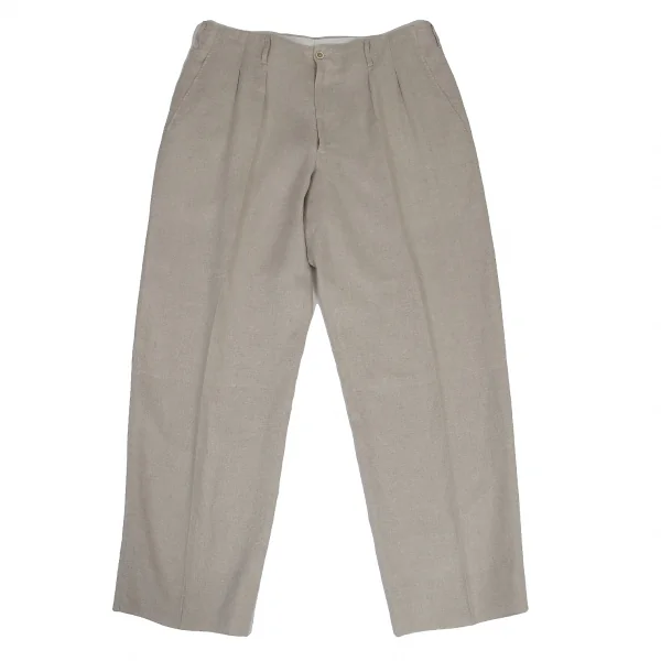Yohji Yamamoto COSTUME D' HOMME Linen Pants Beige 6 K-127719_001