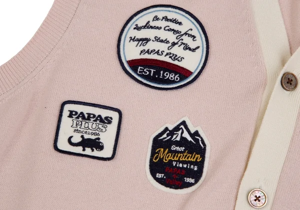 Papas+ Patch & Embroidery Cotton Knit Vest K-127734_004