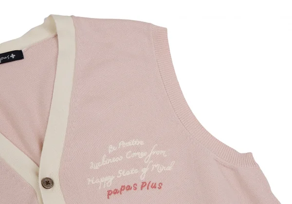Papas+ Patch & Embroidery Cotton Knit Vest K-127734_007