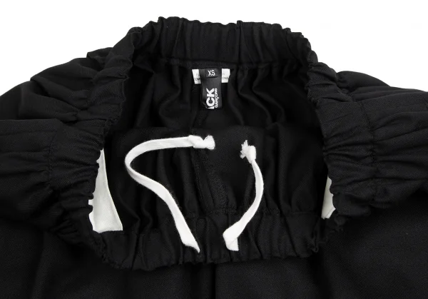 BLACK COMME des GARCONS Wool Gabardine Dropped Crotch Pants K-127744_003