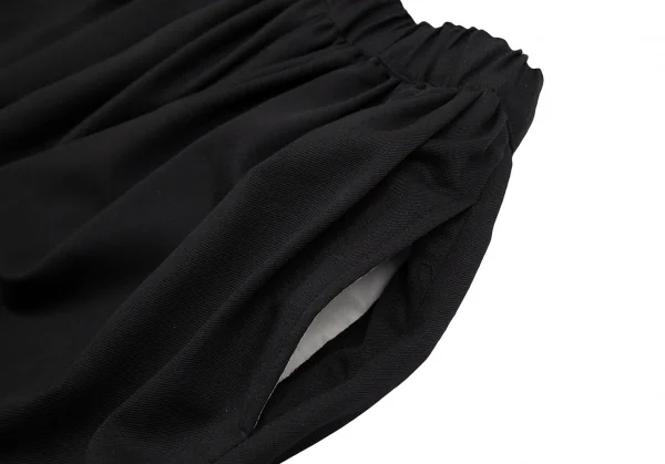 BLACK COMME des GARCONS Wool Gabardine Dropped Crotch Pants K-127744_004