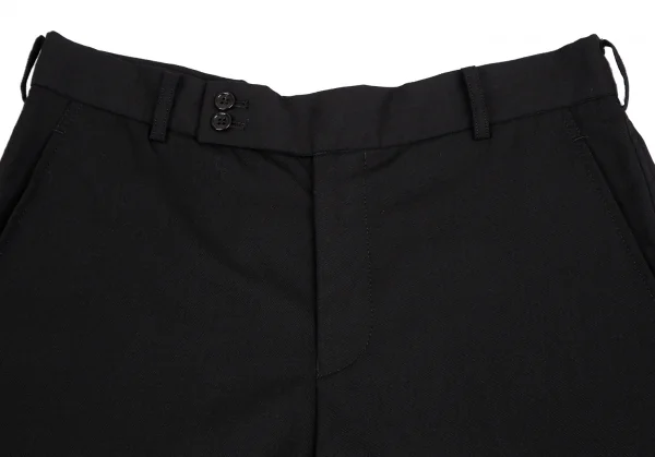BLACK COMME des GARCONS Wool Gabardine Wide Shorts K-127745_002