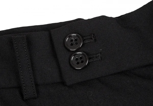 BLACK COMME des GARCONS Wool Gabardine Wide Shorts K-127745_003