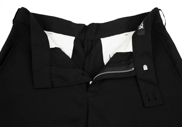 BLACK COMME des GARCONS Wool Gabardine Wide Shorts K-127745_005