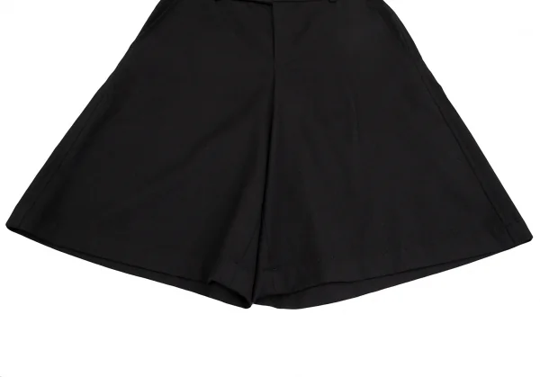BLACK COMME des GARCONS Wool Gabardine Wide Shorts K-127745_007