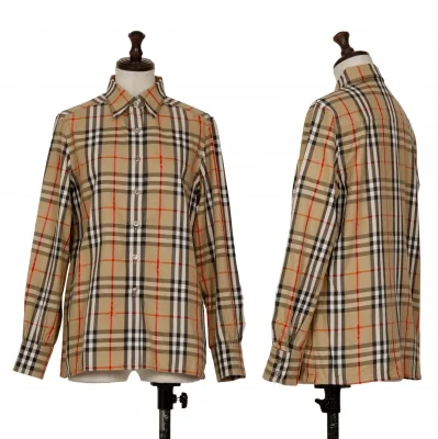 Burberrys' Check Horse Jacquard Long Sleeve Shirt