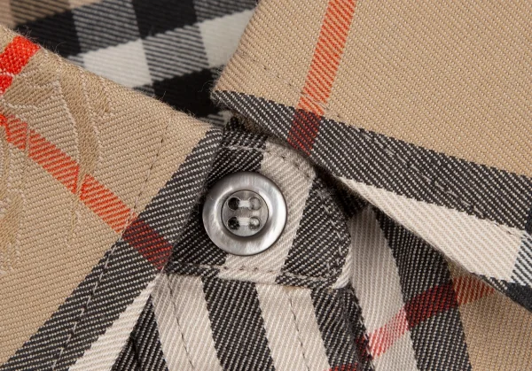 Burberrys' Check Horse Jacquard Long Sleeve Shirt K-127749_004