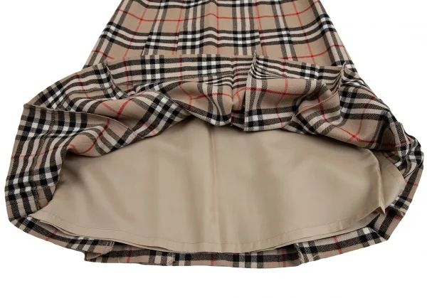 Burberrys' Wool Check Pleats Skirt K-127751_010