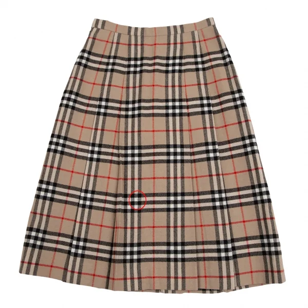 Burberrys' Wool Check Pleats Skirt K-127751_012