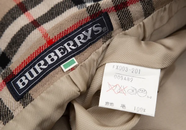 Burberrys' Wool Check Pleats Skirt K-127751_017