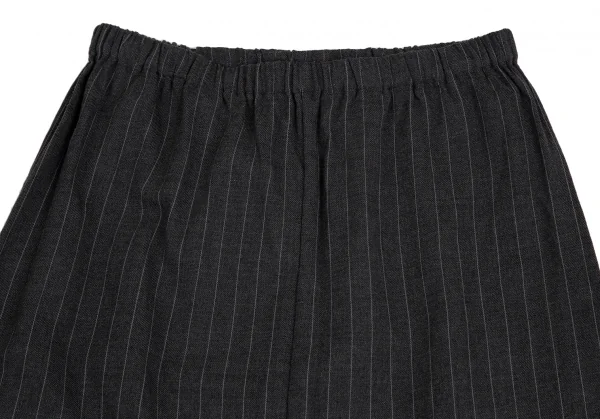 COMME des GARCONS Stripe Wool Dropped Crotch Pants K-127754_002