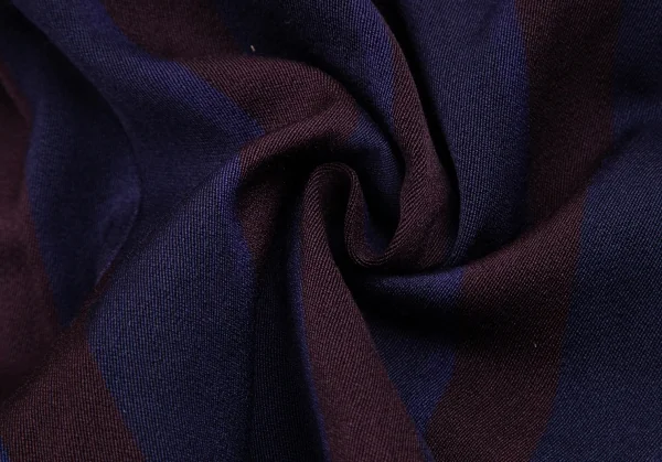 トリココムデギャルソンtricot COMME des GARCONS 製品染めウールコットンストライプパンツ 紺茶S K-127757_009
