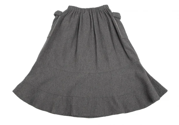 tricot COMME des GARCONS Ribbon Pocket Wool Skirt K-127772_010