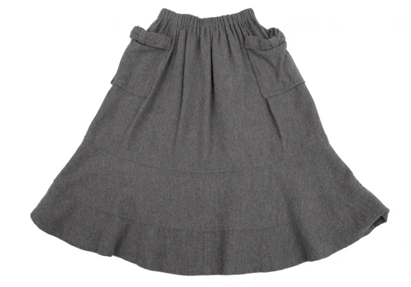 tricot COMME des GARCONS Ribbon Pocket Wool Skirt K-127772_002