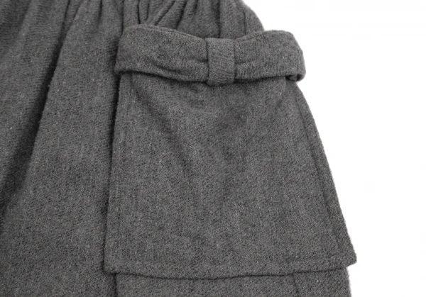 tricot COMME des GARCONS Ribbon Pocket Wool Skirt K-127772_007
