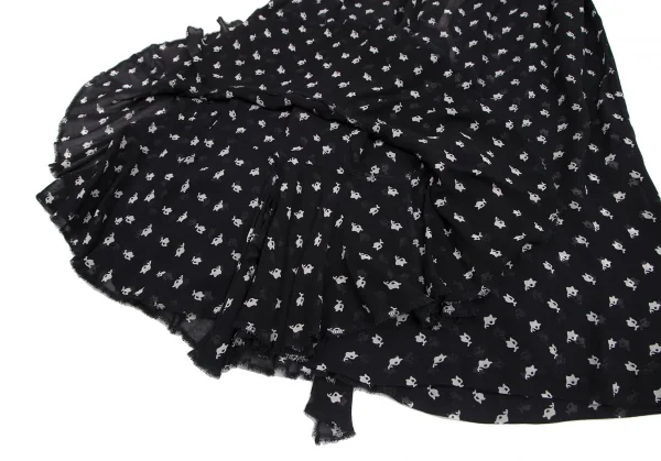 COMME des GARCONS Floral Printed See-through Skirt K-127773_011