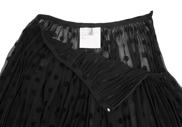 robe de chambre COMME des GARCONS Flocked Dot Print Skirt K-127775_004