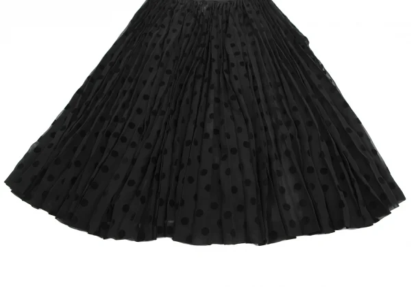 robe de chambre COMME des GARCONS Flocked Dot Print Skirt K-127775_005