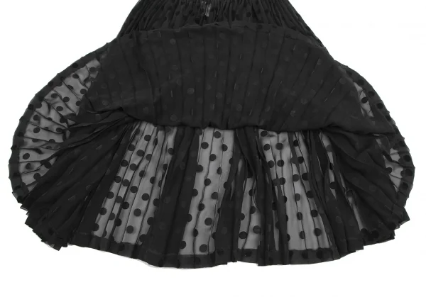 robe de chambre COMME des GARCONS Flocked Dot Print Skirt K-127775_006