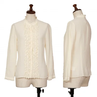 Sybilla Silk Frill Front Blouse