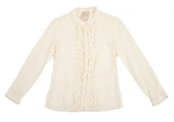 Sybilla Silk Frill Front Blouse K-127777_002