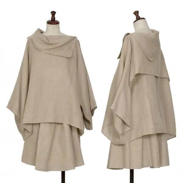 ISSEY MIYAKE Linen Blended Wide Silhouette Top K-127791_016