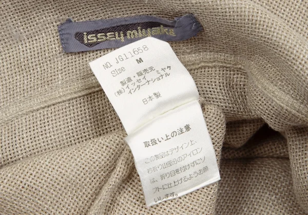 ISSEY MIYAKE Linen Blended Wide Silhouette Top K-127791_017