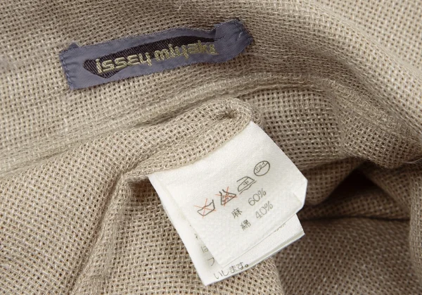 ISSEY MIYAKE Linen Blended Wide Silhouette Top K-127791_018