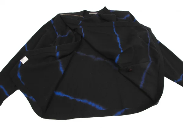 ISSEY MIYAKE Wool Blur Line Drape Blouse K-127801_012