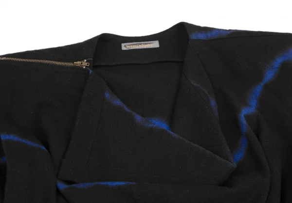 ISSEY MIYAKE Wool Blur Line Drape Blouse K-127801_006