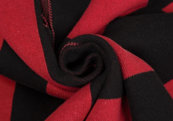 ISSEY MIYAKE Cotton Rib Half Switching Square Silhouette Top K-127806_011