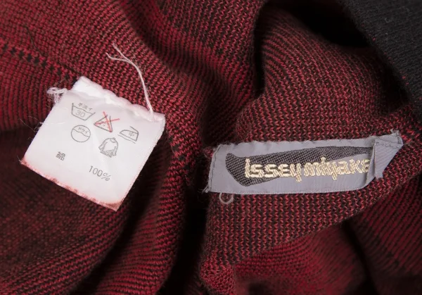 ISSEY MIYAKE Cotton Rib Half Switching Square Silhouette Top K-127806_014