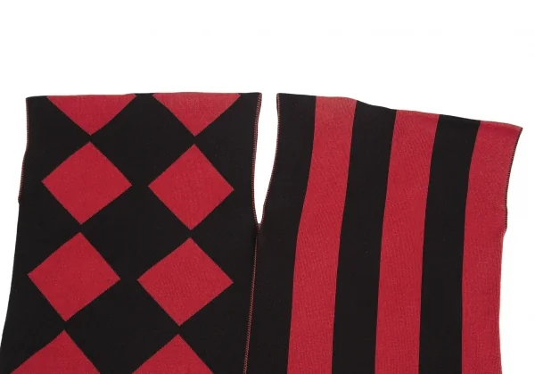 ISSEY MIYAKE Cotton Rib Half Switching Square Silhouette Top K-127806_003