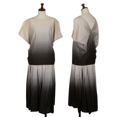 ISSEY MIYAKE PERMANENTE Cotton Gradient Printed Top & Skirt