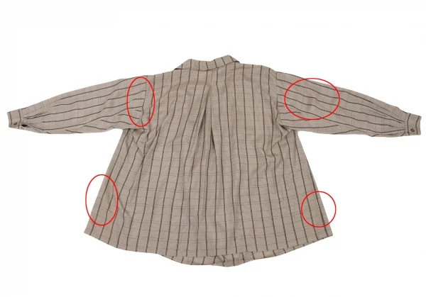 ISSEY MIYAKE Silk Cupra Check Long Sleeve Shirt K-127823_013