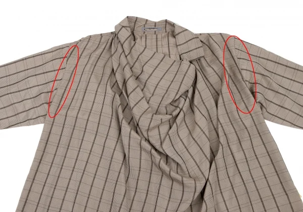 ISSEY MIYAKE Silk Cupra Check Long Sleeve Shirt K-127823_003