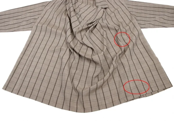 ISSEY MIYAKE Silk Cupra Check Long Sleeve Shirt K-127823_009