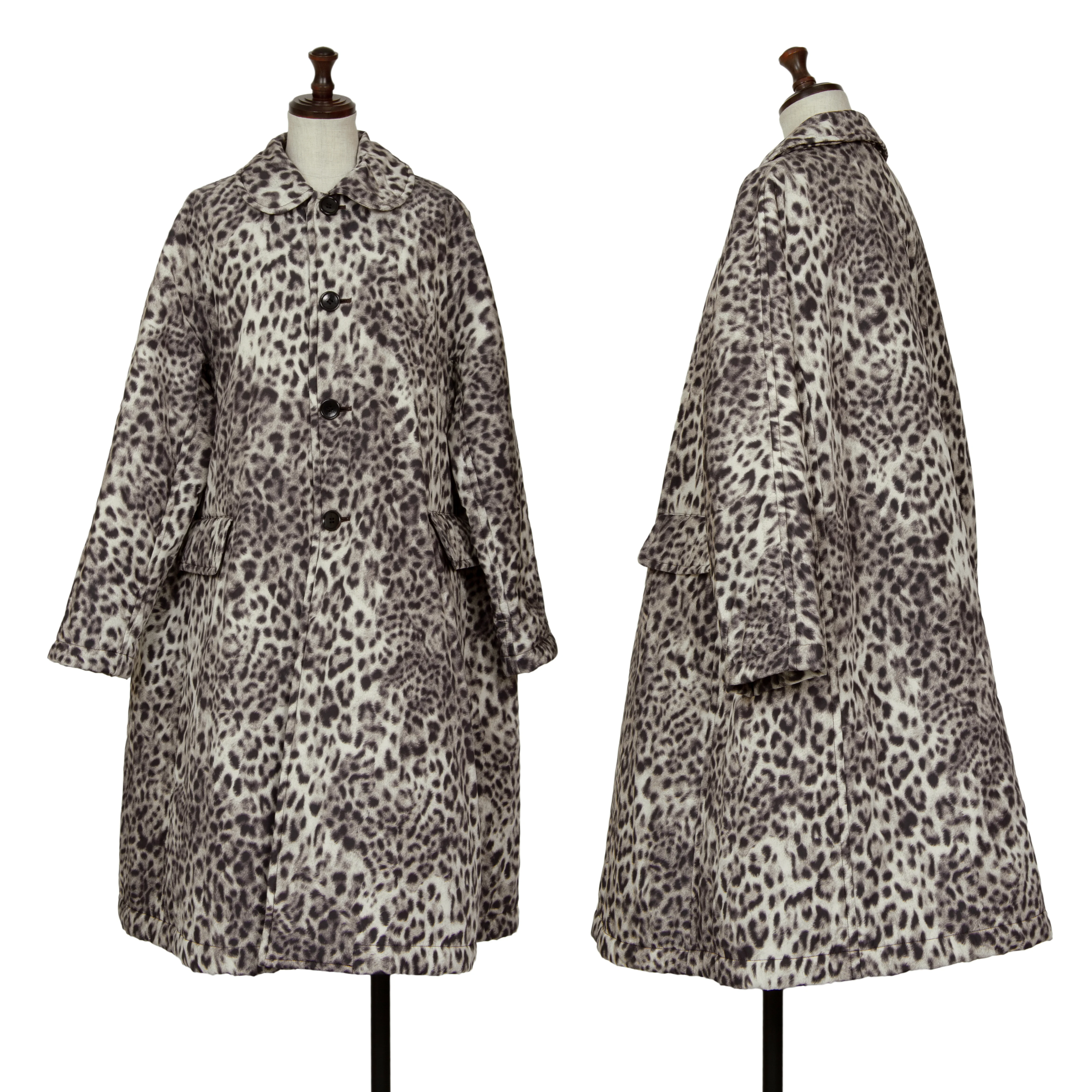 美品】コムコム COMME des GARCONS 丸襟キルティングコート