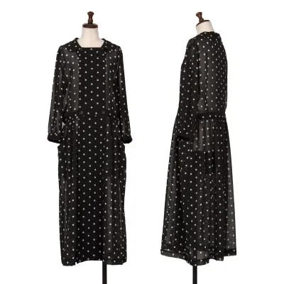COMME des GARCONS See-through Dot Printed Dress