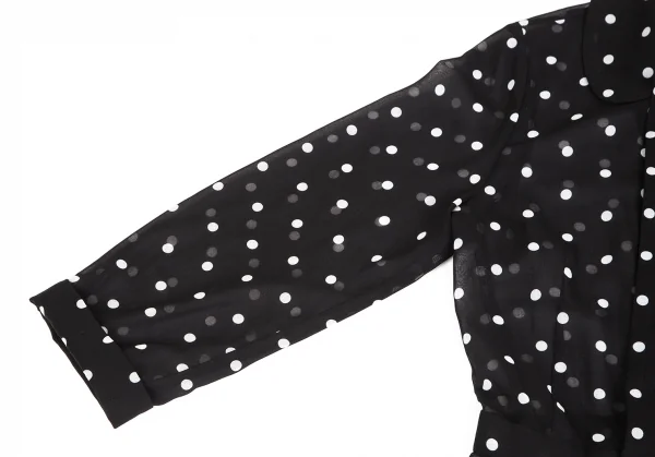 COMME des GARCONS See-through Dot Printed Dress K-127827_007