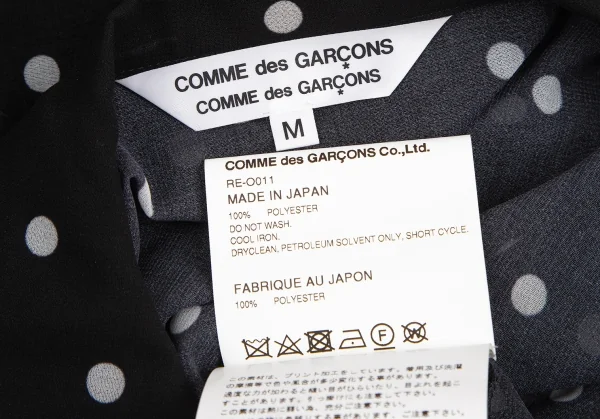 COMME des GARCONS See-through Dot Printed Dress K-127827_015