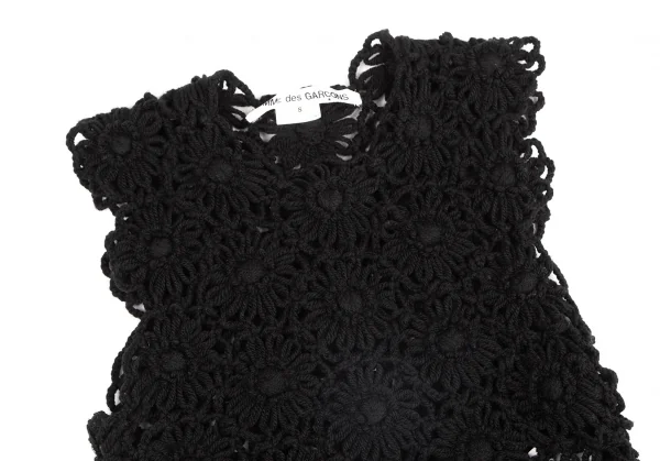 COMME des GARCONS Floral Crochet Knit Vest K-127828_003
